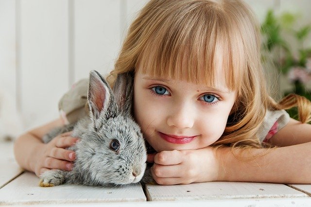 Dívka s králíkem